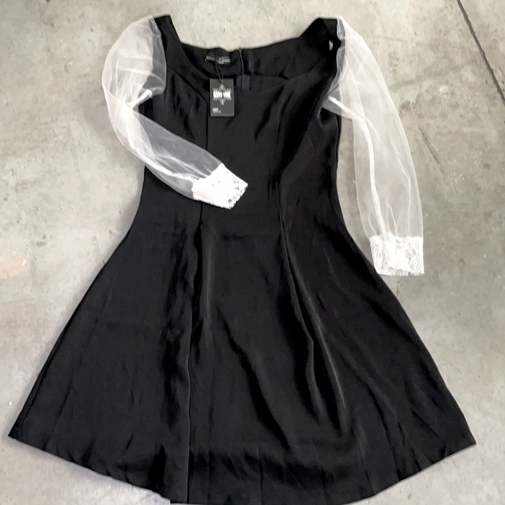 Mango Black and white medium dress.